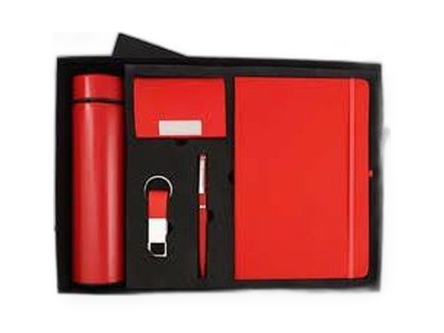 Bottle 5-in-1 in Red, Blue, Black, corporate gift set customisable with your logo